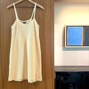 NWOT Wild Fable:  Crochet Swim Cover-Up, M, Dark Cream